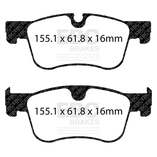 EBC Zestaw klocków hamulcowych ULTIMAX2 przód Citroen Commercial Fiat Opel