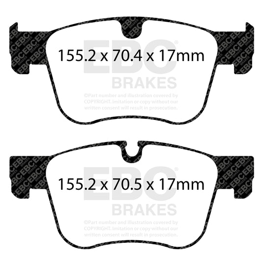 EBC Zestaw klocków hamulcowych ULTIMAX2 przód Citroen Peugeot 1609898580
