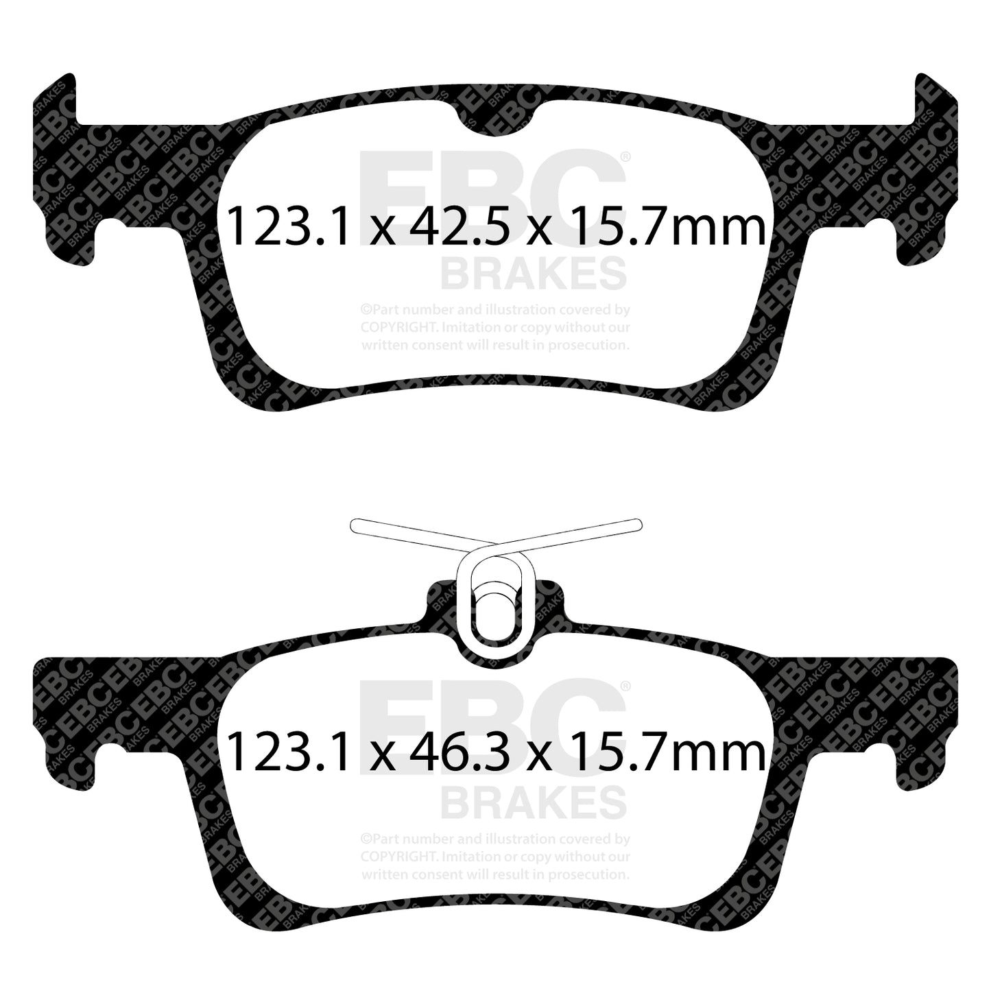 EBC Zestaw klocków hamulcowych ULTIMAX2 tył Peugeot 1610814180