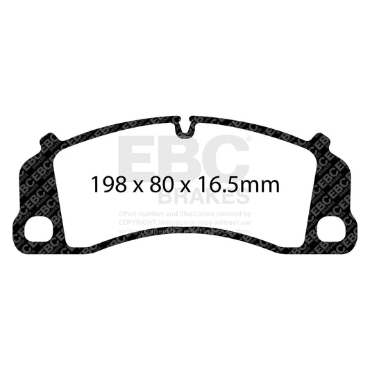 EBC REDSTUFF Front Brake Pad Set Porsche