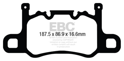 EBC RP-1 Racing Rear Brake Pads Porsche