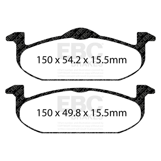 EBC Zestaw klocków hamulcowych ULTIMAX2 przód MG 10025315