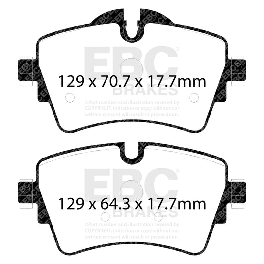 EBC REDSTUFF Front Brake Pad Set BMW