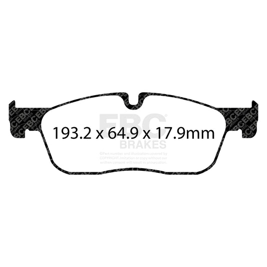 EBC ULTIMAX2 Front Brake Pad Set Jaguar T4N13434 T4N9760