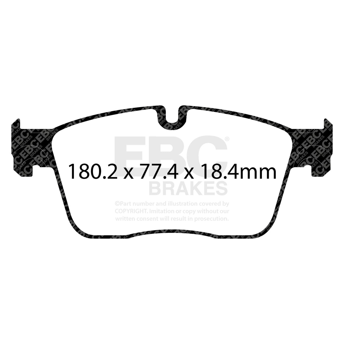 EBC Zestaw klocków hamulcowych GREENSTUFF przód Jaguar T2H16147 T2H7448
