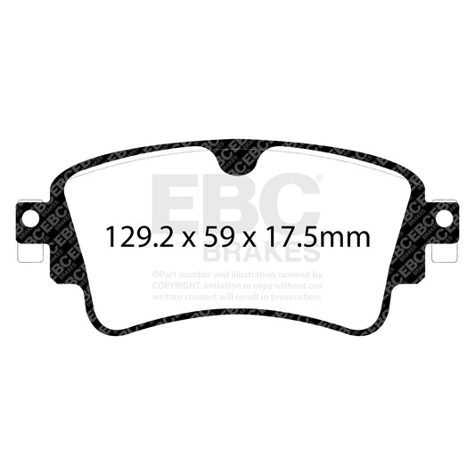 EBC REDSTUFF Rear Brake Pad Set Audi