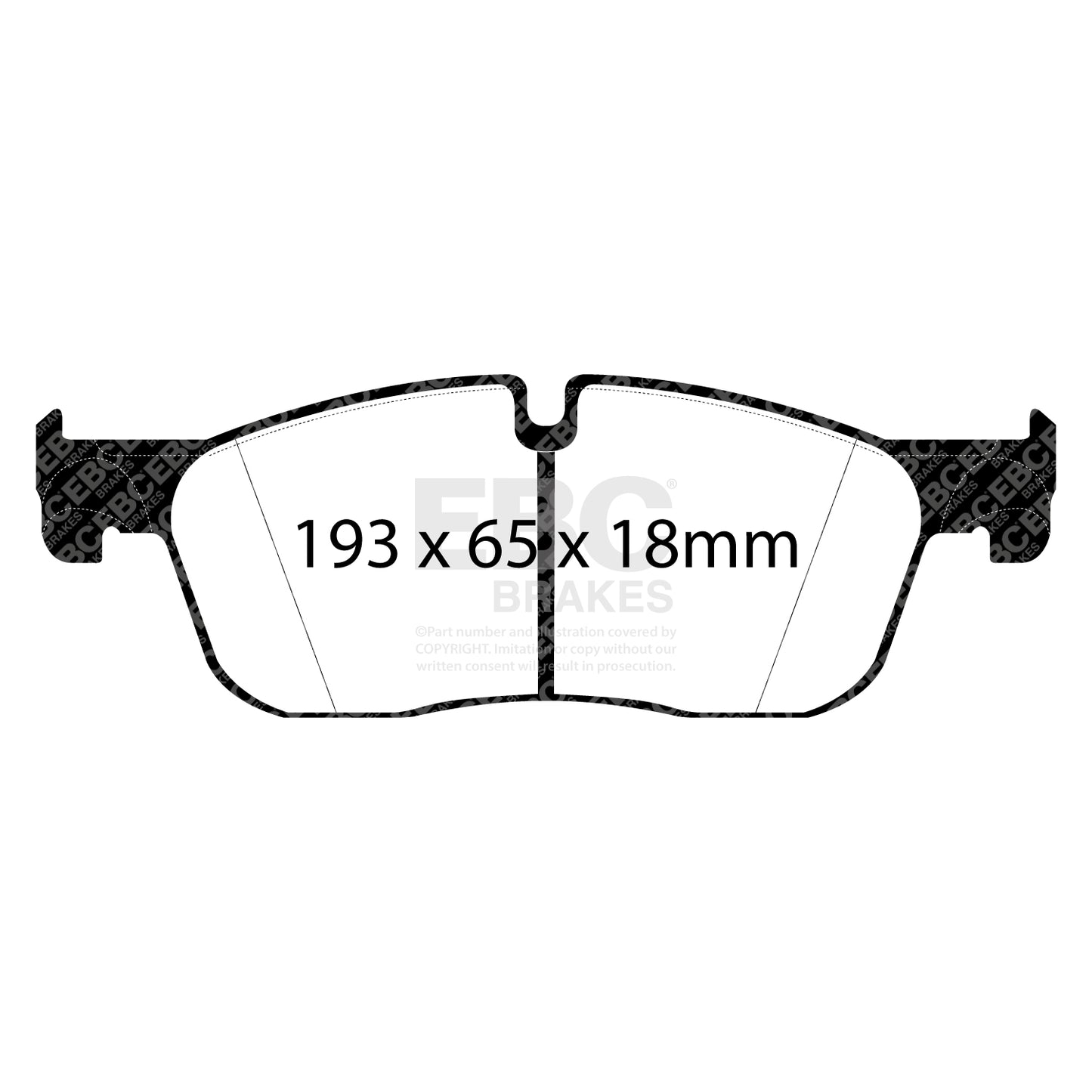 EBC Zestaw klocków hamulcowych ULTIMAX2 przód Jaguar Land Rover LR072681