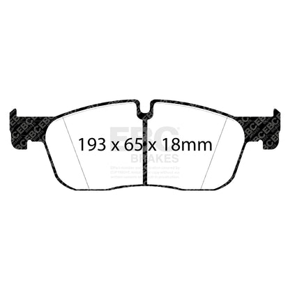 EBC Zestaw klocków hamulcowych ULTIMAX2 przód Jaguar Land Rover LR072681