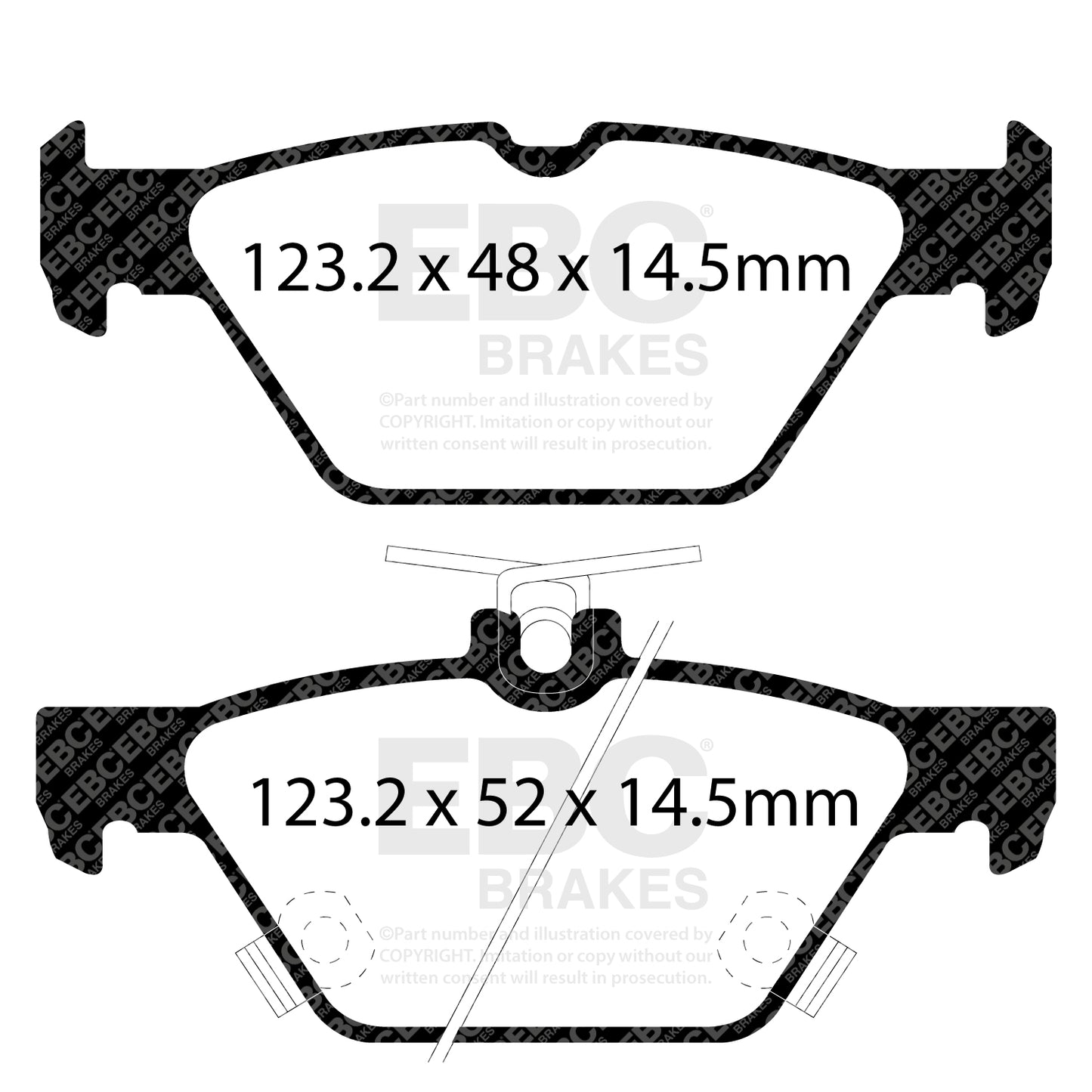 EBC Bluestuff NDX Rear Brake Pad Set Subaru