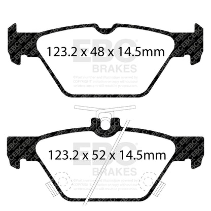 EBC Bluestuff NDX Rear Brake Pad Set Subaru