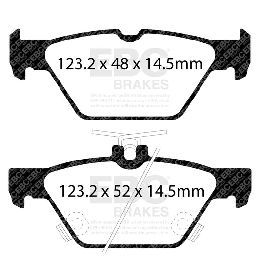 EBC ULTIMAX2 Rear Brake Pad Set Subaru