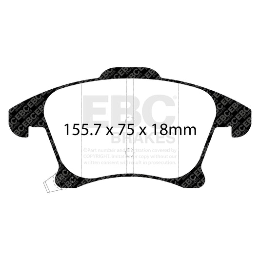 EBC ULTIMAX2 Brake Pad Set Front Ford DG9C-2001-BB