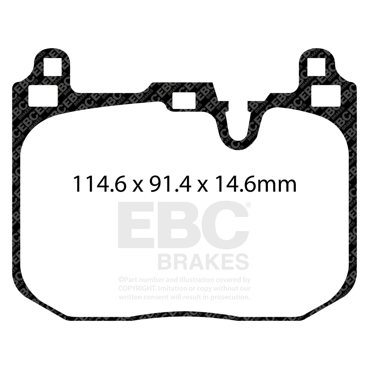 EBC Brake Pad Set BLUESTUFF NDX Front Mini 34106860020