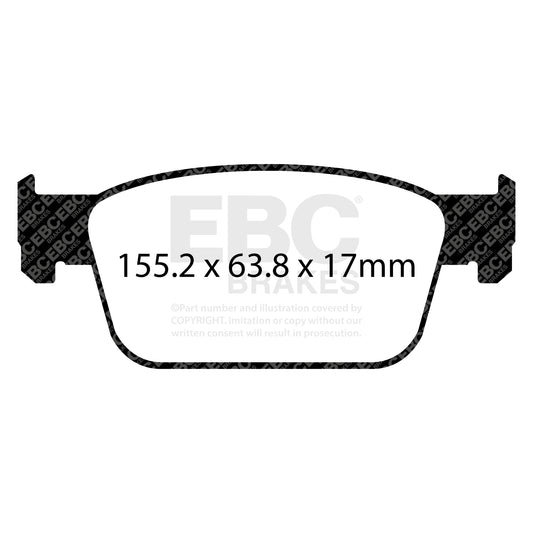 EBC REDSTUFF front brake pads Audi