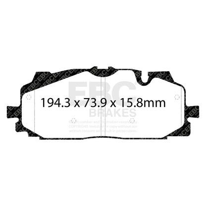 EBC Zestaw klocków hamulcowych BLUESTUFF NDX przód Audi Cupra Volkswagen
