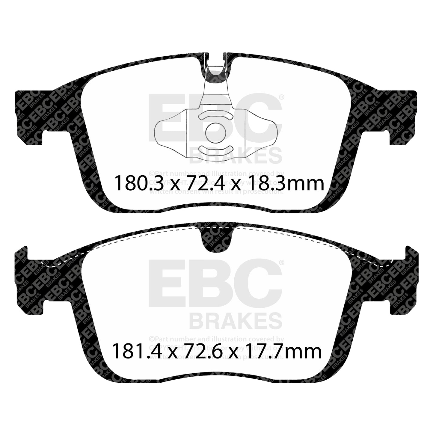 EBC ULTIMAX2 Front Brake Pad Set Volvo 31445986