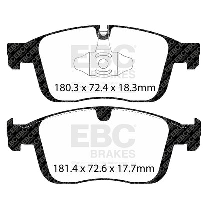 EBC ULTIMAX2 Front Brake Pad Set Volvo 31445986