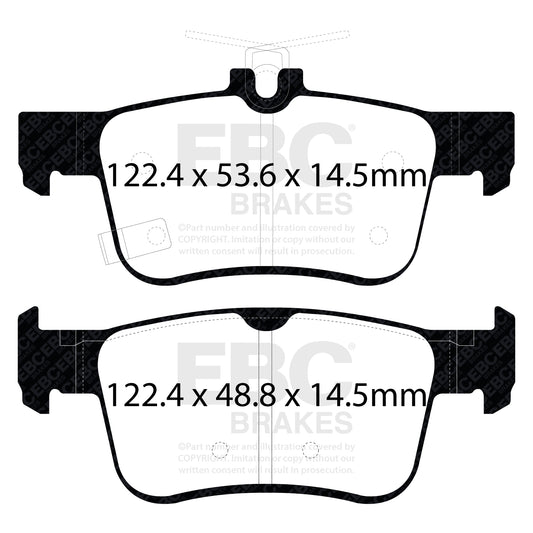 EBC ULTIMAX2 Rear Brake Pad Set Honda