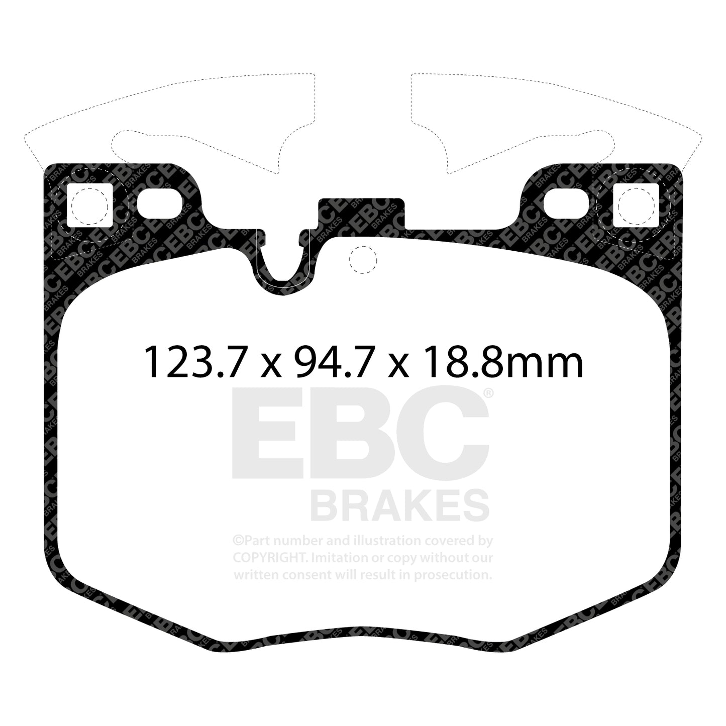 EBC Zestaw klocków hamulcowych YELLOWSTUFF przód BMW Toyota 34108844368