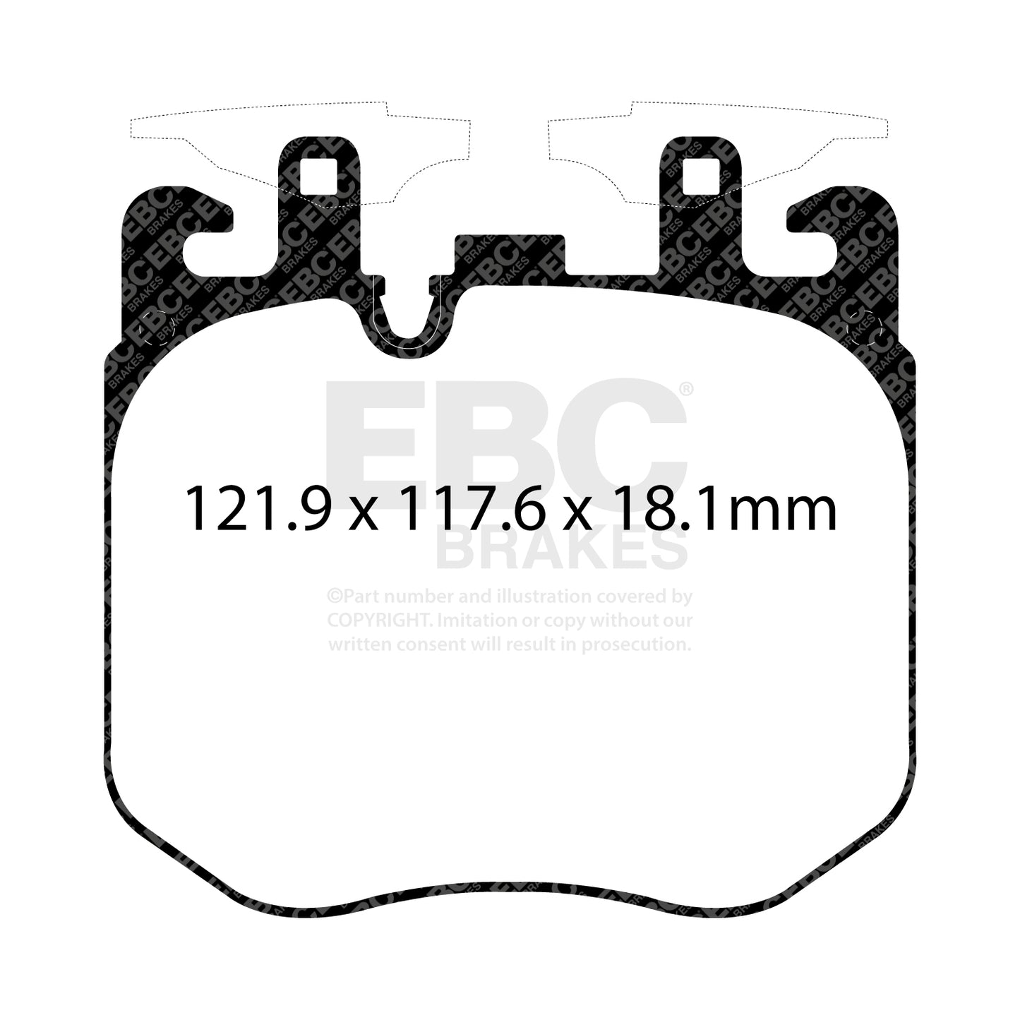 EBC REDSTUFF Front Brake Pad Kit BMW 34106883510 34106888459