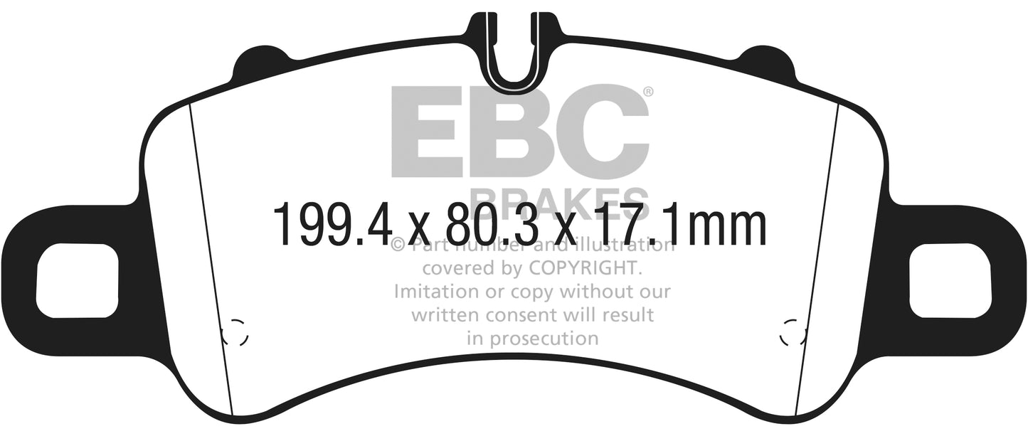 EBC RP-X Racing Front Brake Pads Set for Porsche