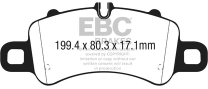 EBC RP-X Racing Front Brake Pads Set for Porsche