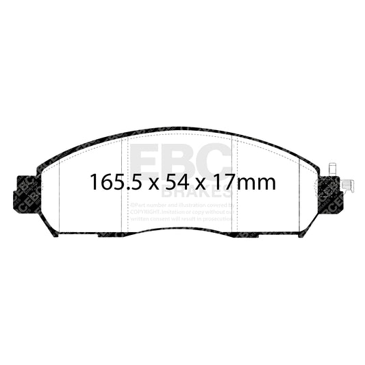 EBC ULTIMAX2 Front Brake Pad Set Nissan Commercial