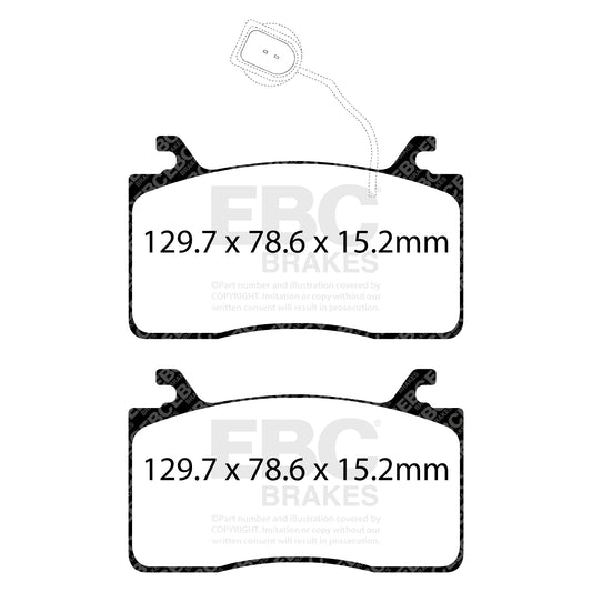 EBC ULTIMAX2 Front Brake Pad Set Alfa Romeo