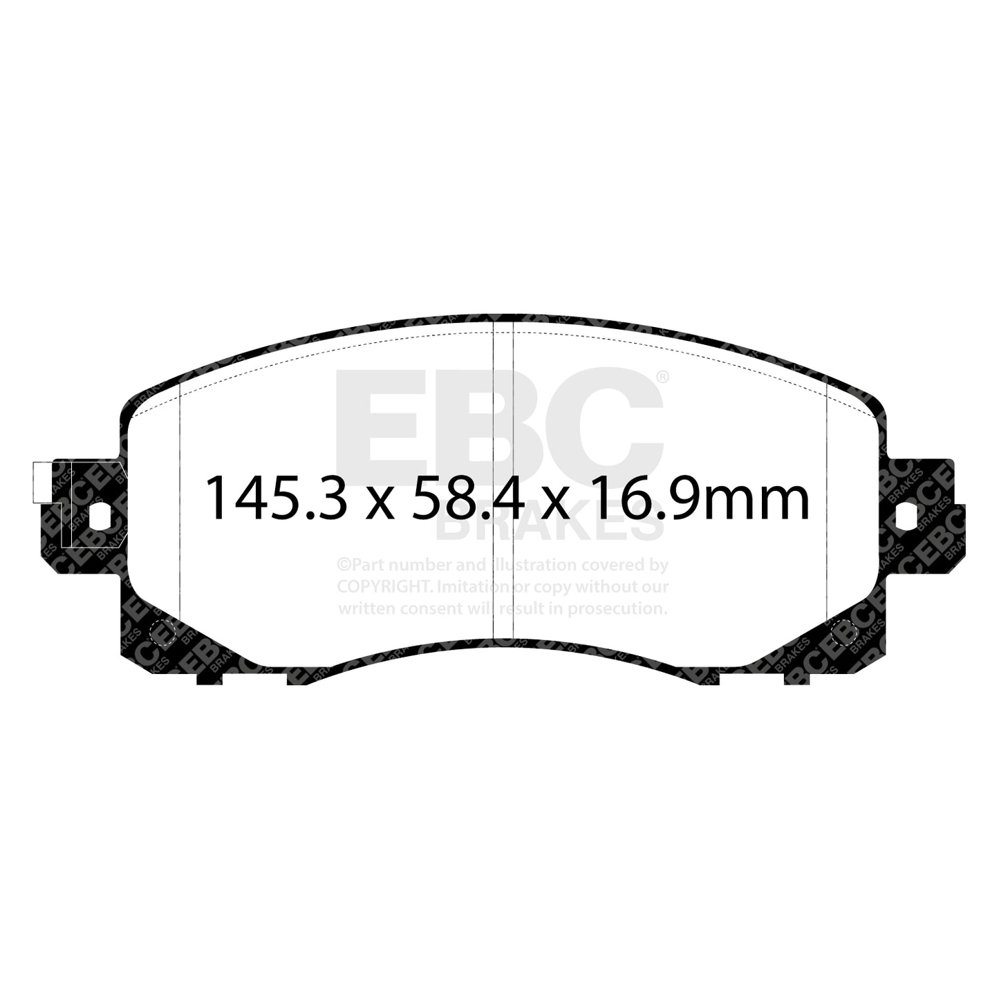 EBC YELLOWSTUFF Front Brake Pad Set Subaru