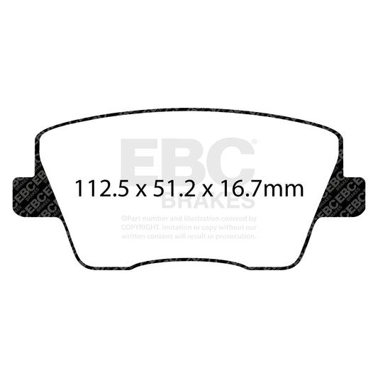 EBC ULTIMAX2 Brake Pads Set rear Hyundai (Portugal) Hyundai