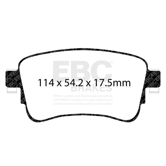 EBC ULTIMAX2 Rear Brake Pad Set Citroen Commercial