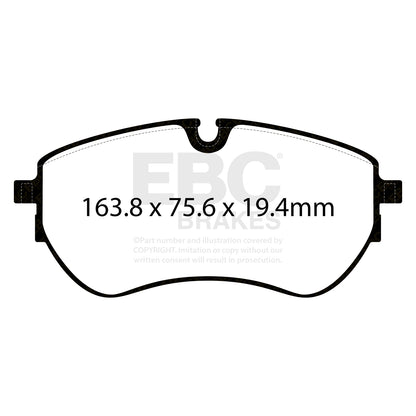 EBC GREENSTUFF Front Brake Pad Set Volkswagen Commercial