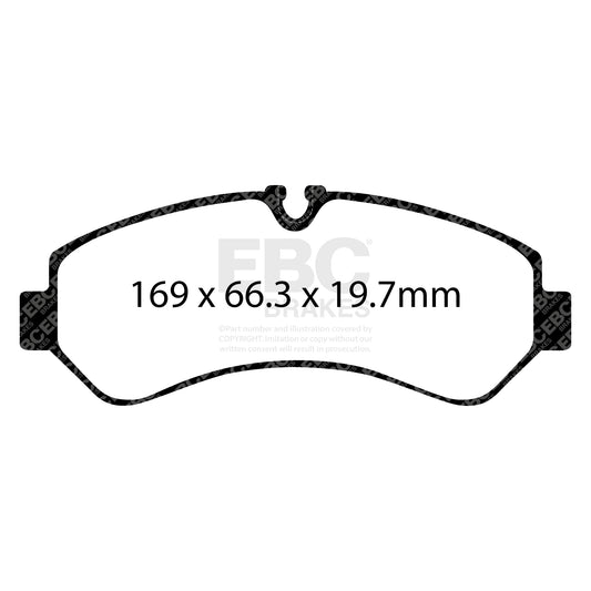 EBC ULTIMAX2 Rear Brake Pad Set Mercedes-Benz Commercial