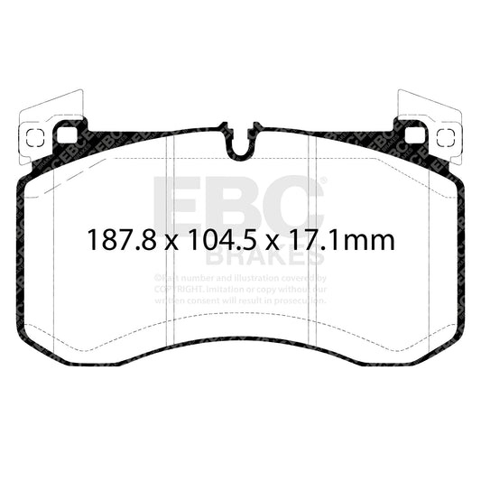 EBC Ultimax2 Front Brake Pad Set Mercedes-Benz