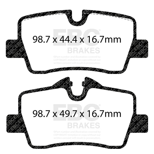 EBC REDSTUFF Rear Brake Pads BMW