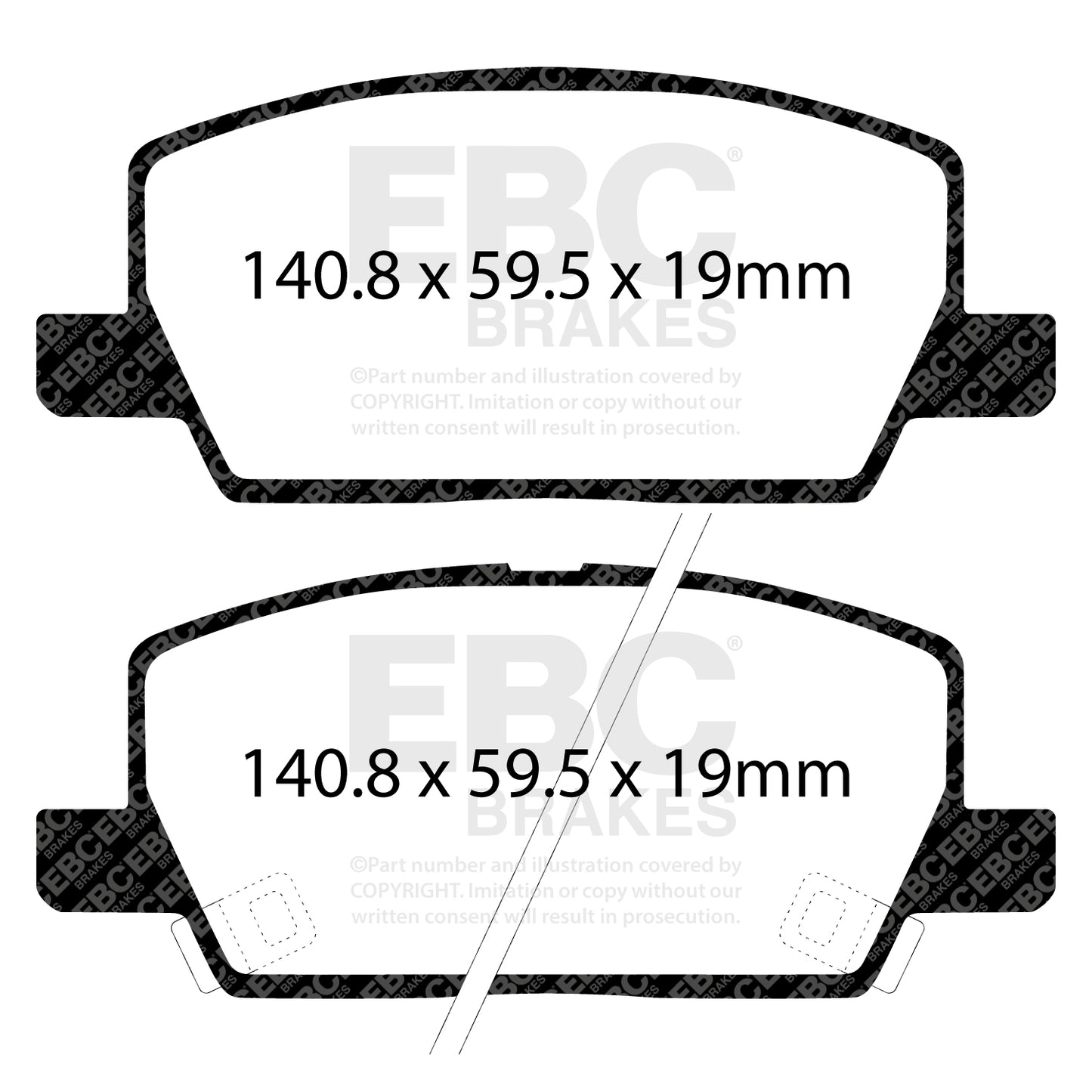 EBC Zestaw klocków hamulcowych YELLOWSTUFF przód Opel Vauxhall 23145357