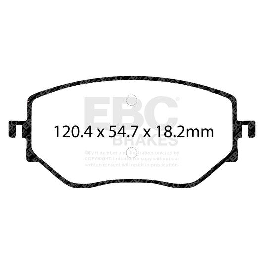 EBC ULTIMAX2 Front Brake Pad Set Dacia Mitsubishi Nissan