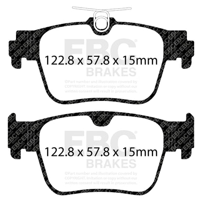 EBC YELLOWSTUFF Rear Brake Pad Set Audi Cupra Ford Skoda