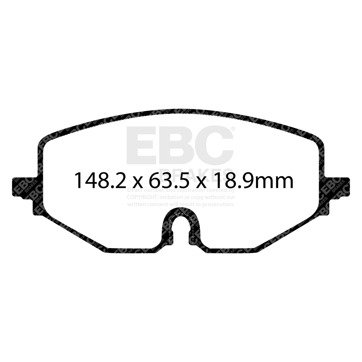 EBC Zestaw klocków hamulcowych ULTIMAX2 przód Audi Cupra Ford Commercial