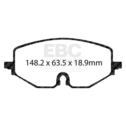 EBC Zestaw klocków hamulcowych ULTIMAX2 przód Audi Cupra Ford Commercial