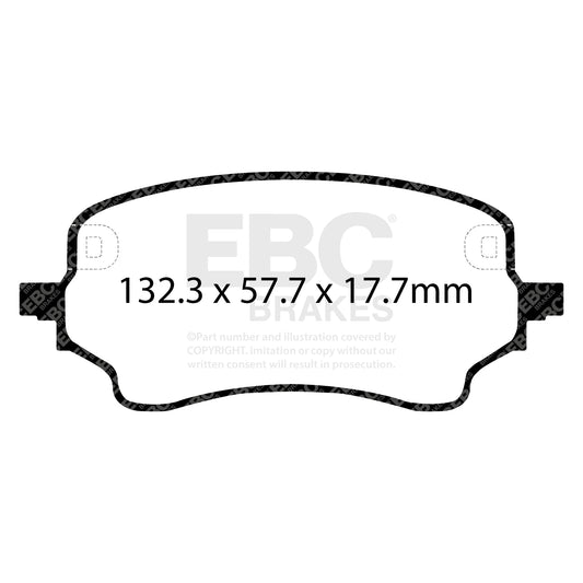 EBC ULTIMAX2 Brake Pad Set front Ford 2413372 2425653 2588897