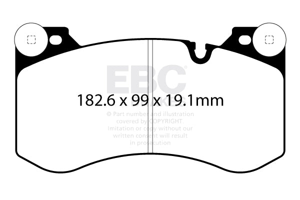 EBC Zestaw klocków hamulcowych YELLOWSTUFF przód BMW 34107884975