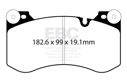 EBC Zestaw klocków hamulcowych YELLOWSTUFF przód BMW 34107884975