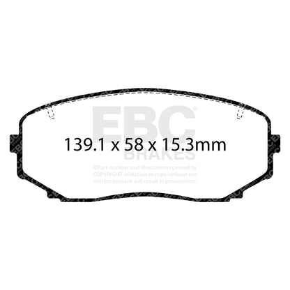 EBC YELLOWSTUFF Front Brake Pad Set Mazda