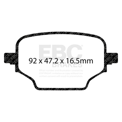 EBC Zestaw klocków hamulcowych ULTIMAX2 tył Citroen Commercial Fiat Opel