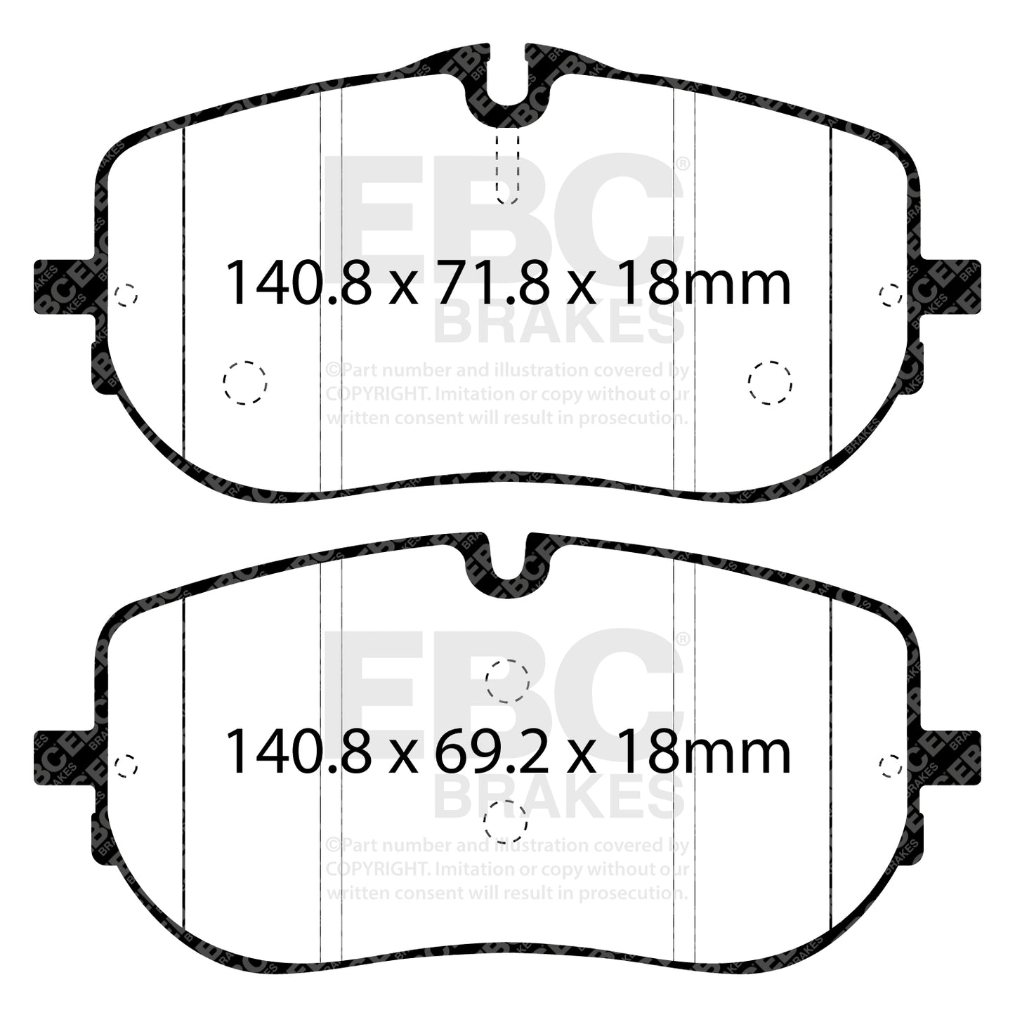 EBC GREENSTUFF Front Brake Pads Set Mercedes-Benz