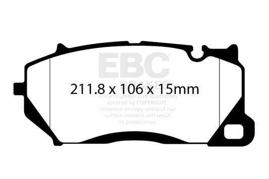 EBC BLUESTUFF NDX front brake pads kit Audi Bentley Porsche