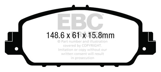 EBC REDSTUFF Brake Pad Set Honda