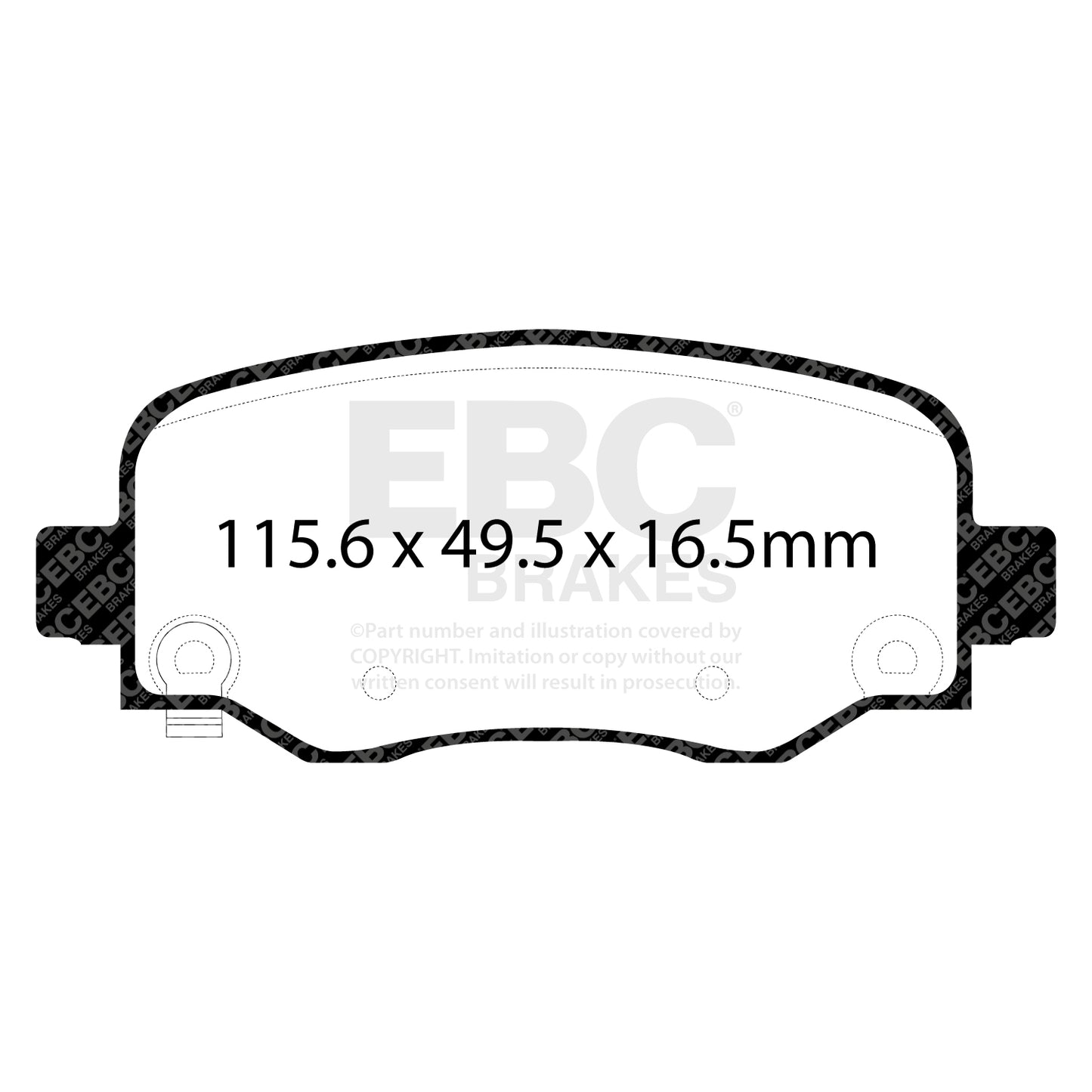 EBC Zestaw klocków hamulcowych ULTIMAX2 tył Jeep 68225301AA 68225301AB