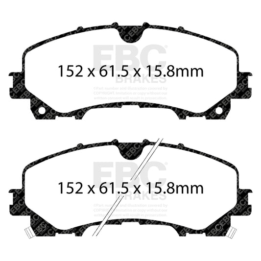 EBC GREENSTUFF Front Brake Pad Set Infiniti